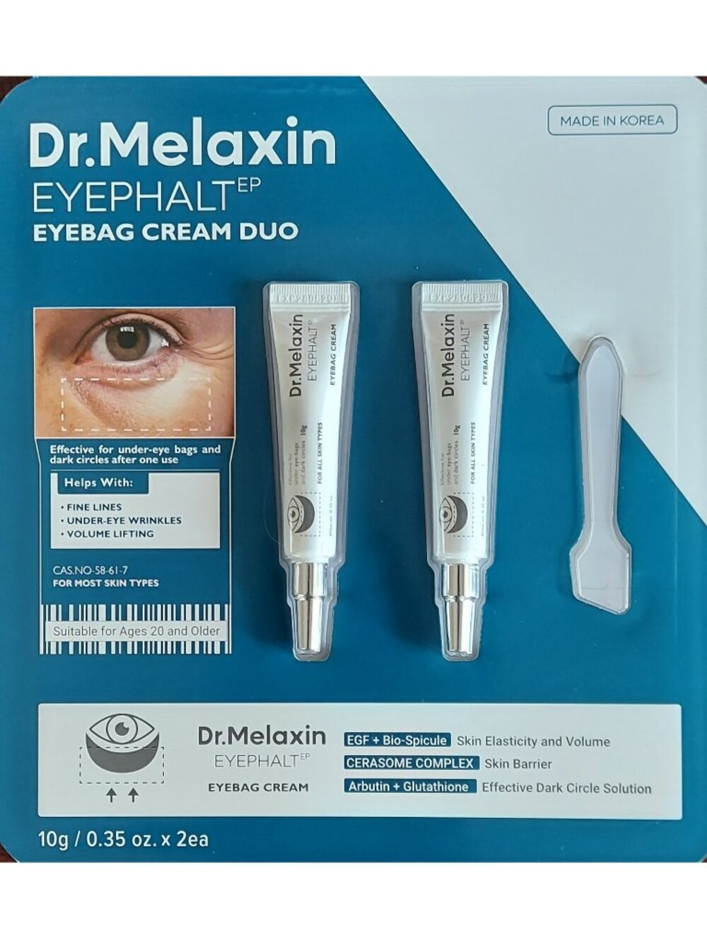 Dr. Melaxin Eyephalt Eyebag Cream Duo 10gr x 2